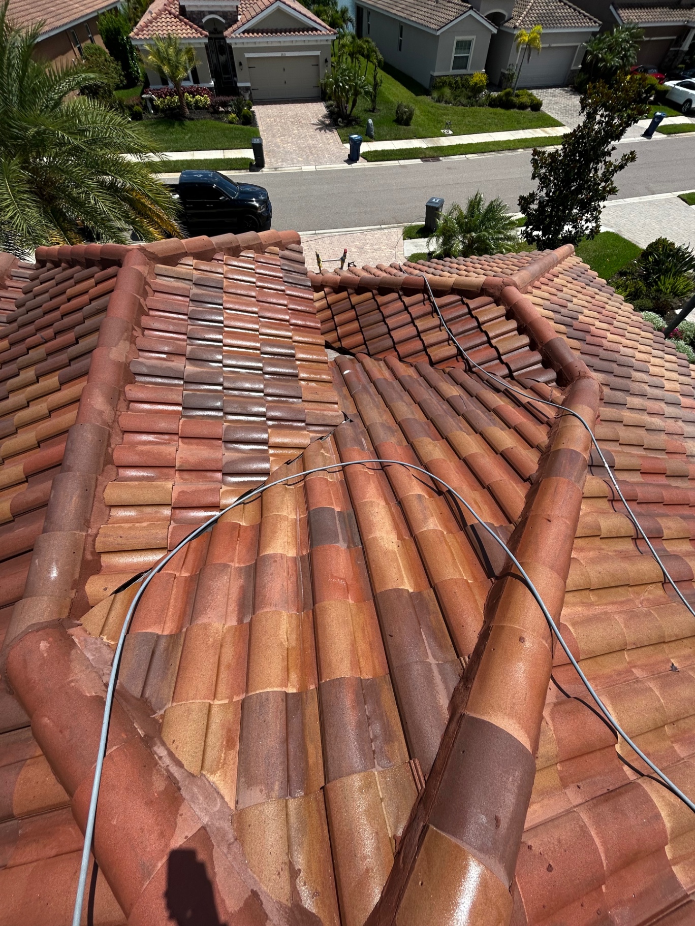 Roof Washing after cleaning