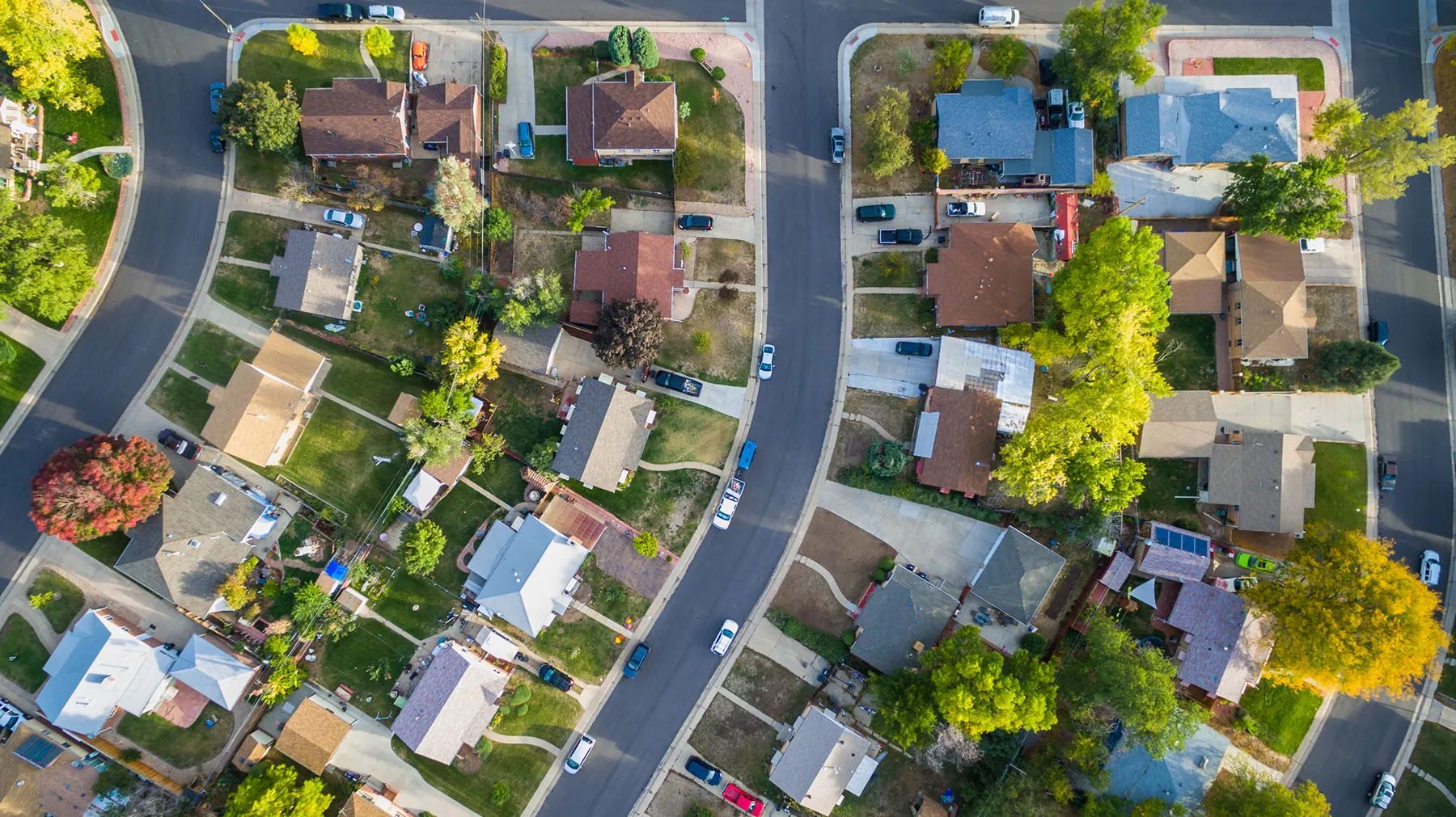 Aerial view of a Bradenton & Sarasota community served by Legacy Pressure Washing